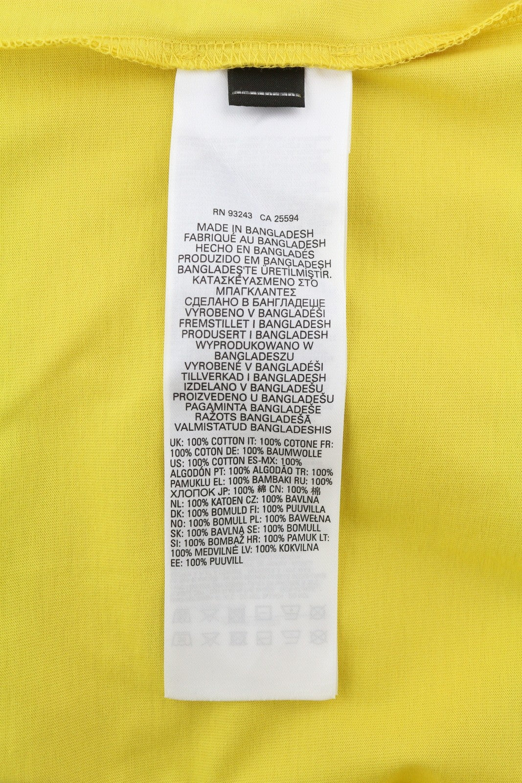 DIESEL T-Diegor-K50 Men T-Shirt M Yellow Short Sleeved Crew Neck Tricot Cotton