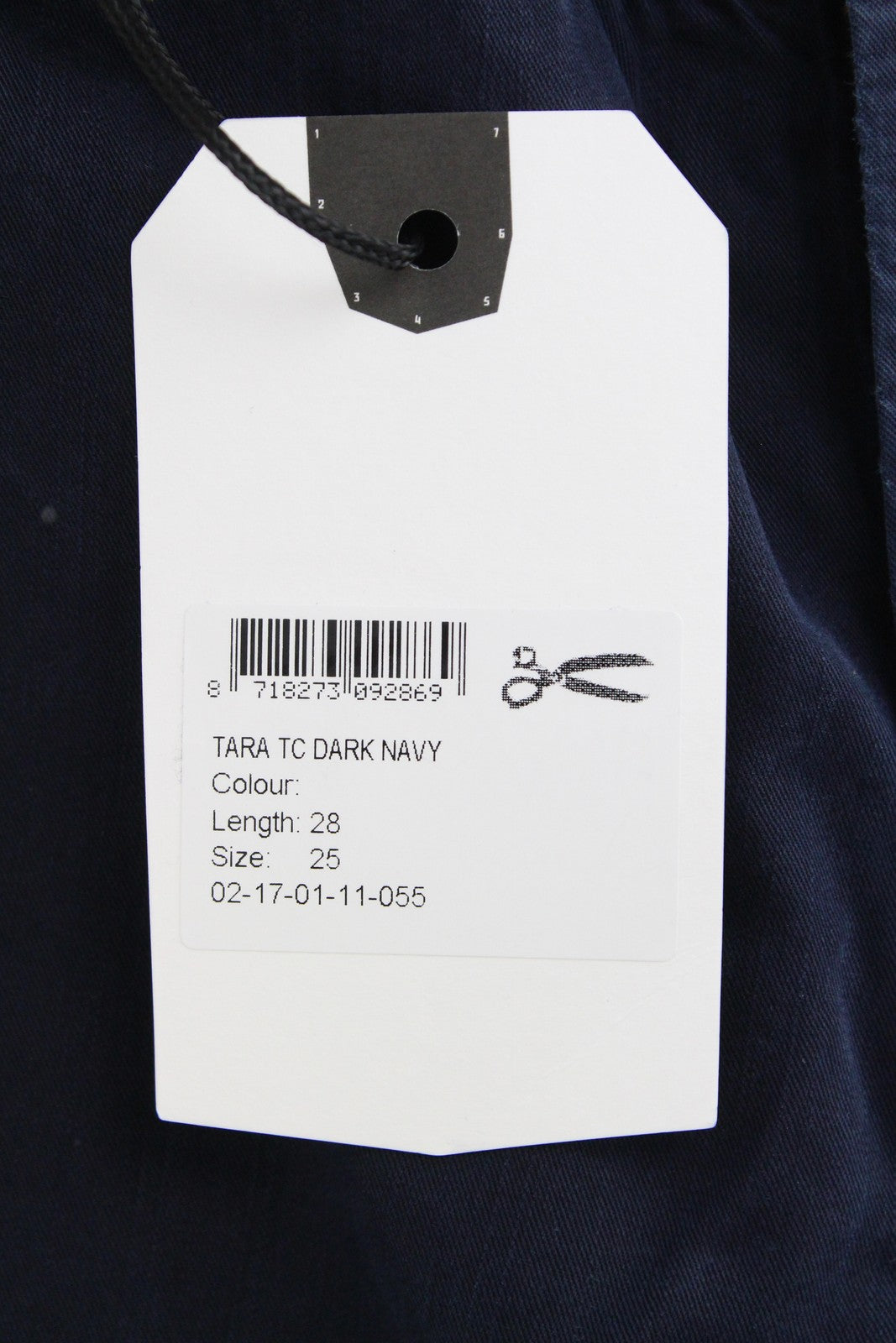 DENHAM Tara Women's W25/L28 Navy Cotton Blend Multi Pocket Cargo Trousers