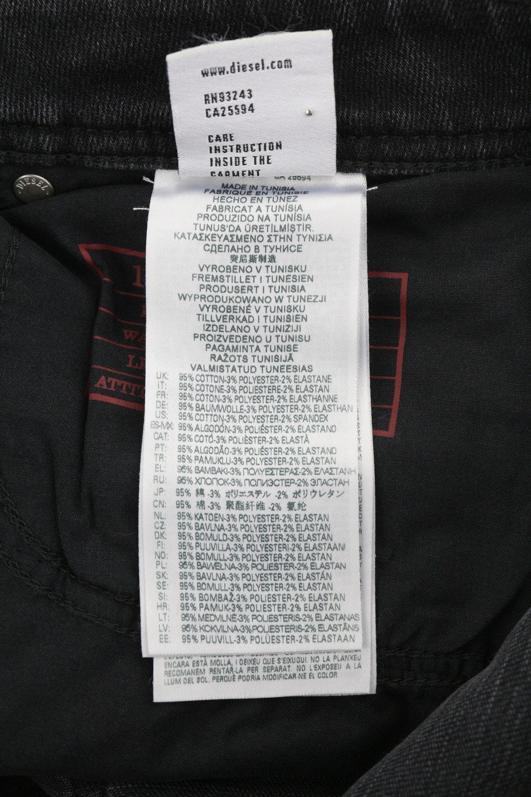 DIESEL 1979 Sleenker 0EIAG Men Jeans W32/L32 Skinny Fit Low Waist Washed Denim