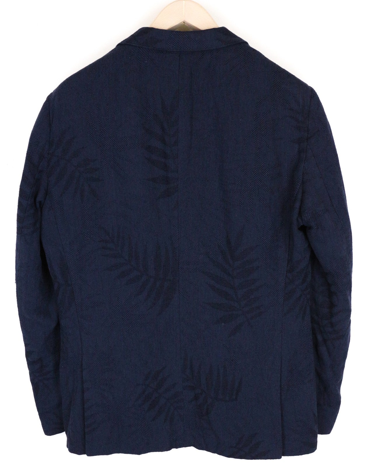 SCOTCH & SODA Men's Blazer L Slim Fit Navy Linen Melange Summer Classic