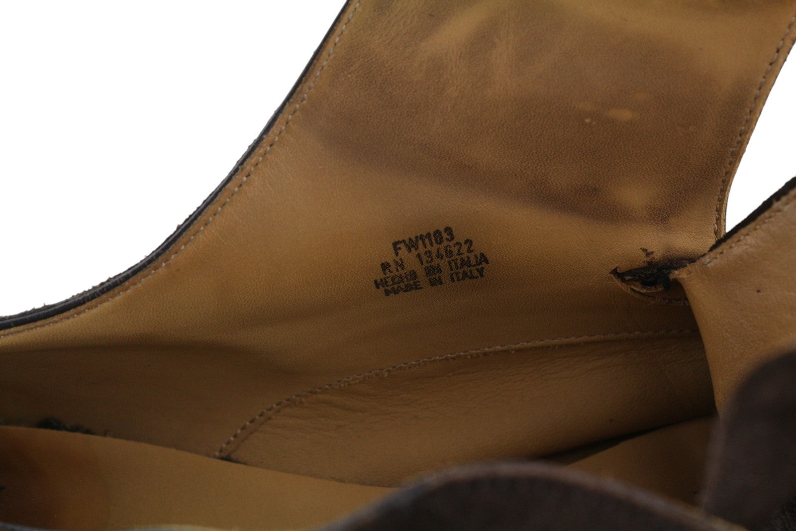 SUITSUPPLY Men Formal Shoes EU44 Brown Suede Leather Square Toe Double Monk