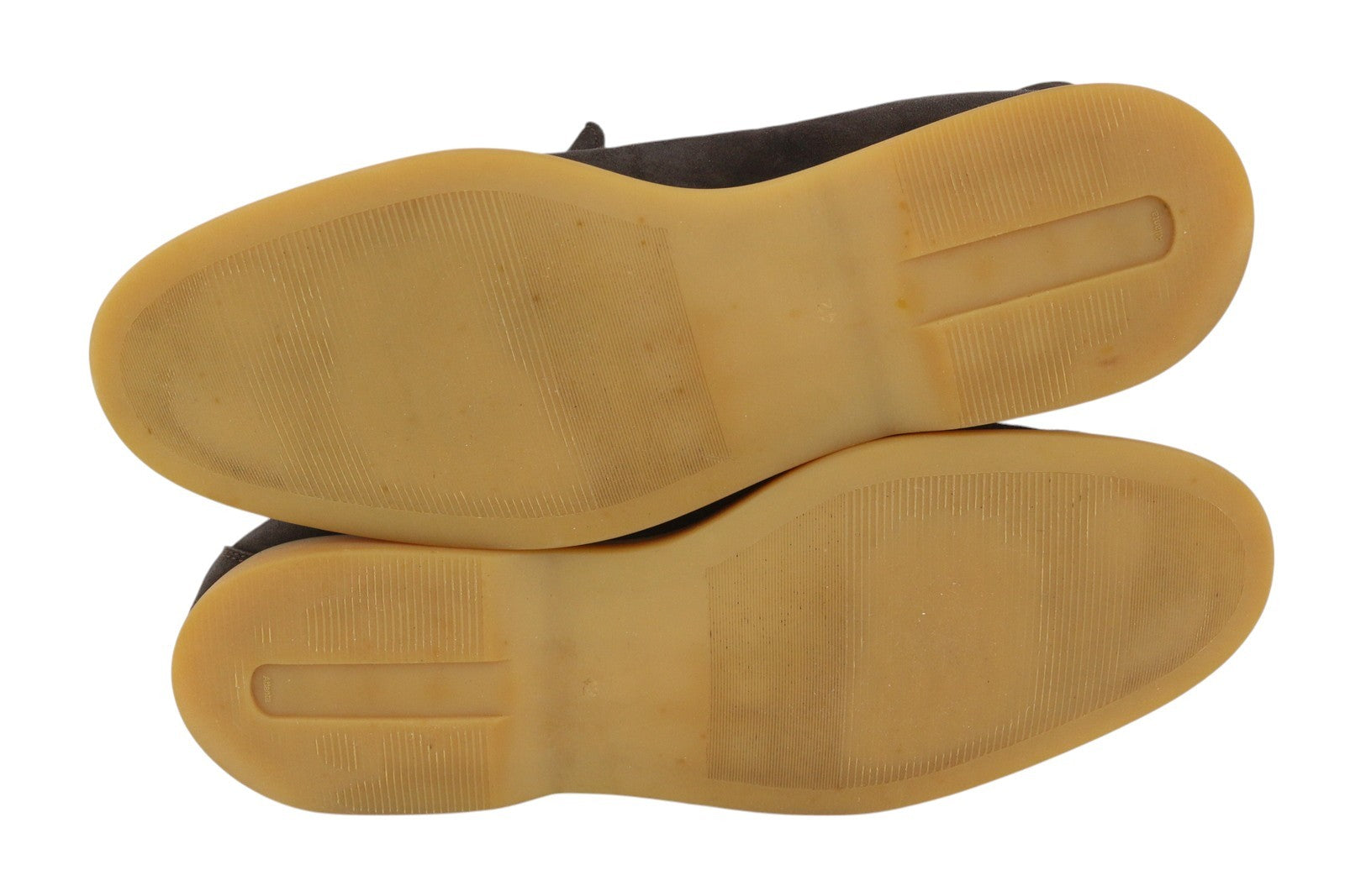 SUITSUPPLY Men Casual Shoes EU42 Brown Suede Leather Almond Toe Slip On Logo