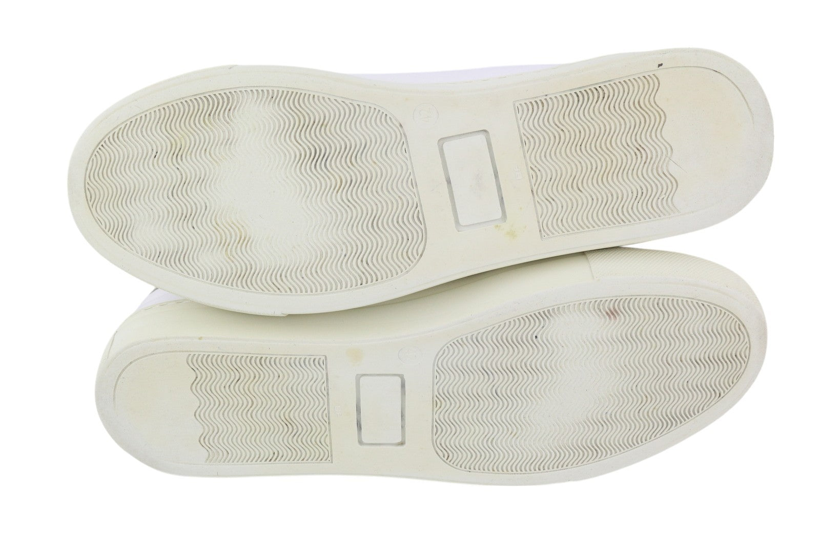 SUITSUPPLY FW1404 Men Sneakers EU42 White Leather Low Laced Almond Toe Trainers