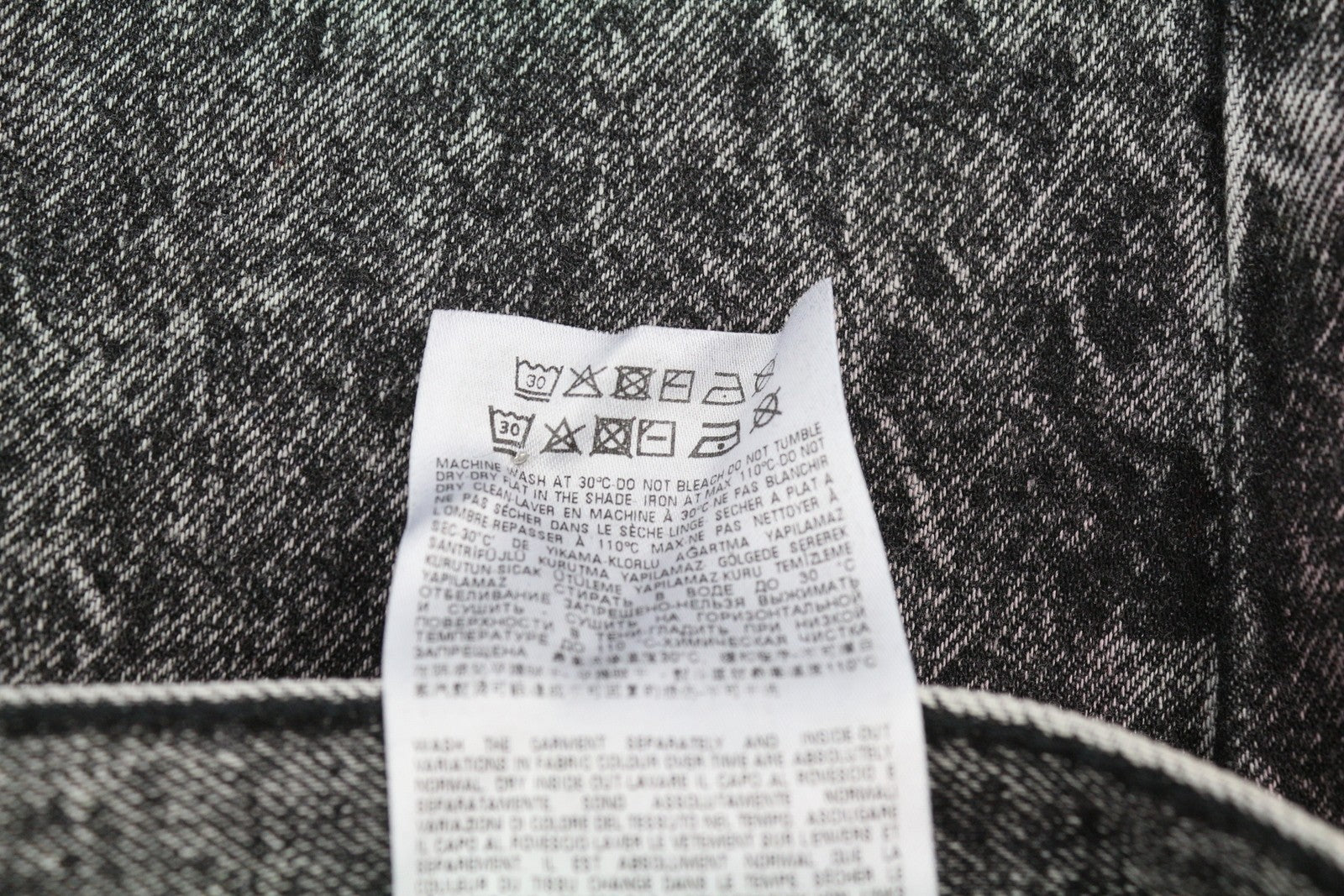 DIESEL D-Maxs-Sp Men Shorts W29 Denim Black Marbled Look Washed Button RRP€150