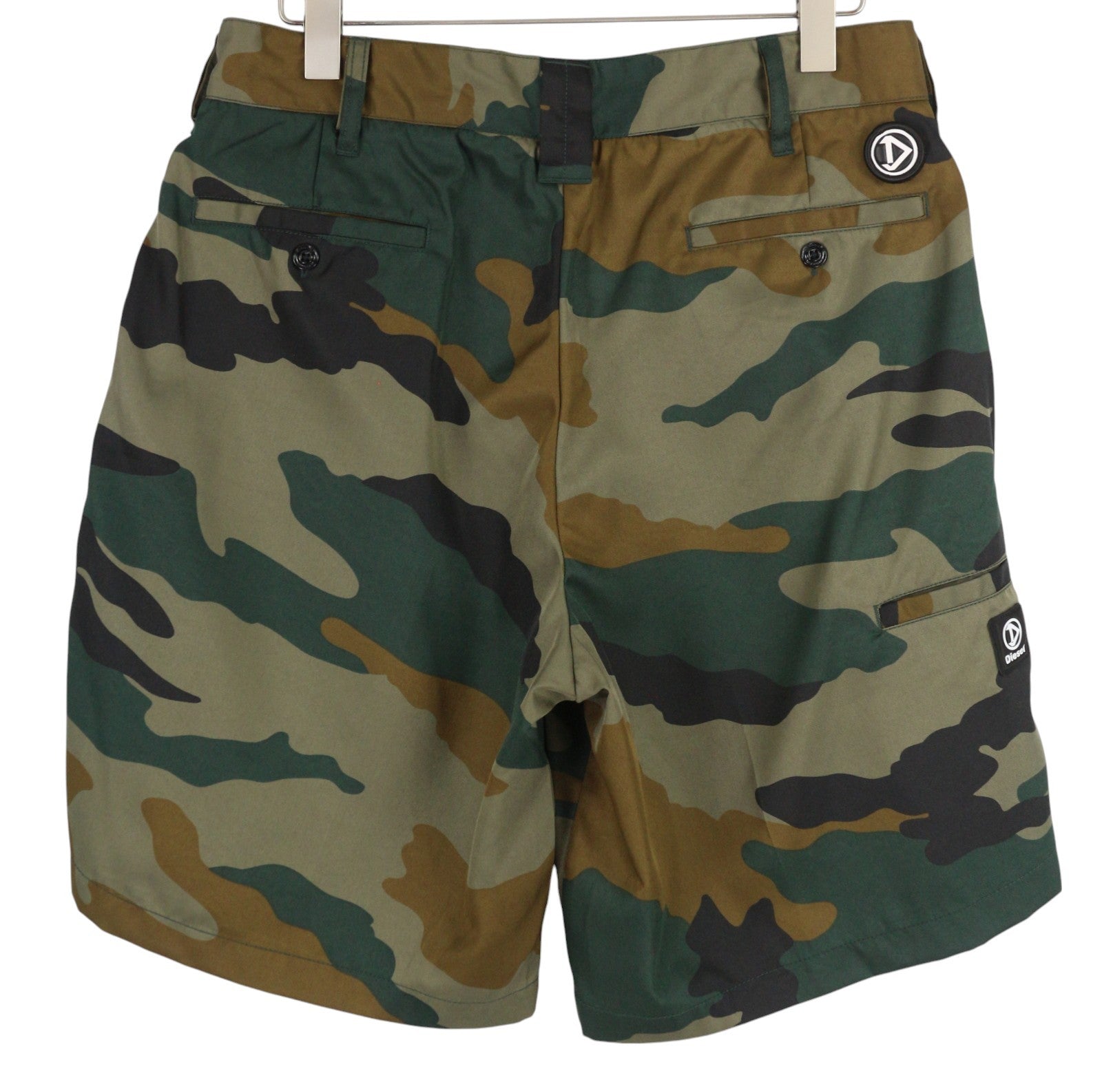 DIESEL P-Berti-Camu Men Shorts W32 Chino Camouflage Zip Fly Pockets RRP€125