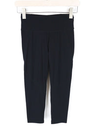 SWEATY BETTY The Power Women's Black Stretch Active Capri Sport Leggings 2XS