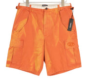DIESEL P-Atlan Men Shorts W32 Cargo Orange Fade Effect Patch Pockets RRP€100