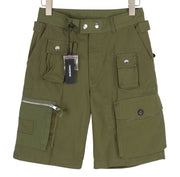 DIESEL P-Cyan Men Shorts W28 Military Green Cargo Patch Pockets RRP€100