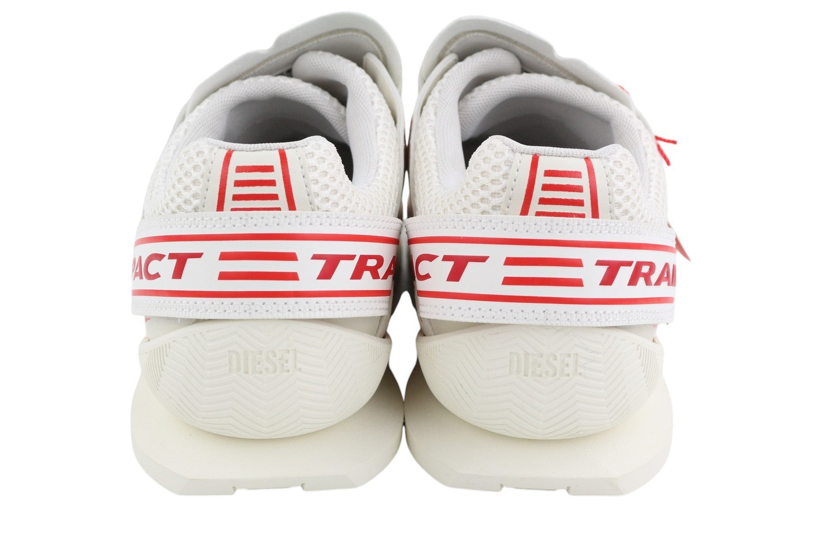 DIESEL S-Pendhio Lc Men Sneakers EU42 White Almond Toe Pull On Low Top RRP€295