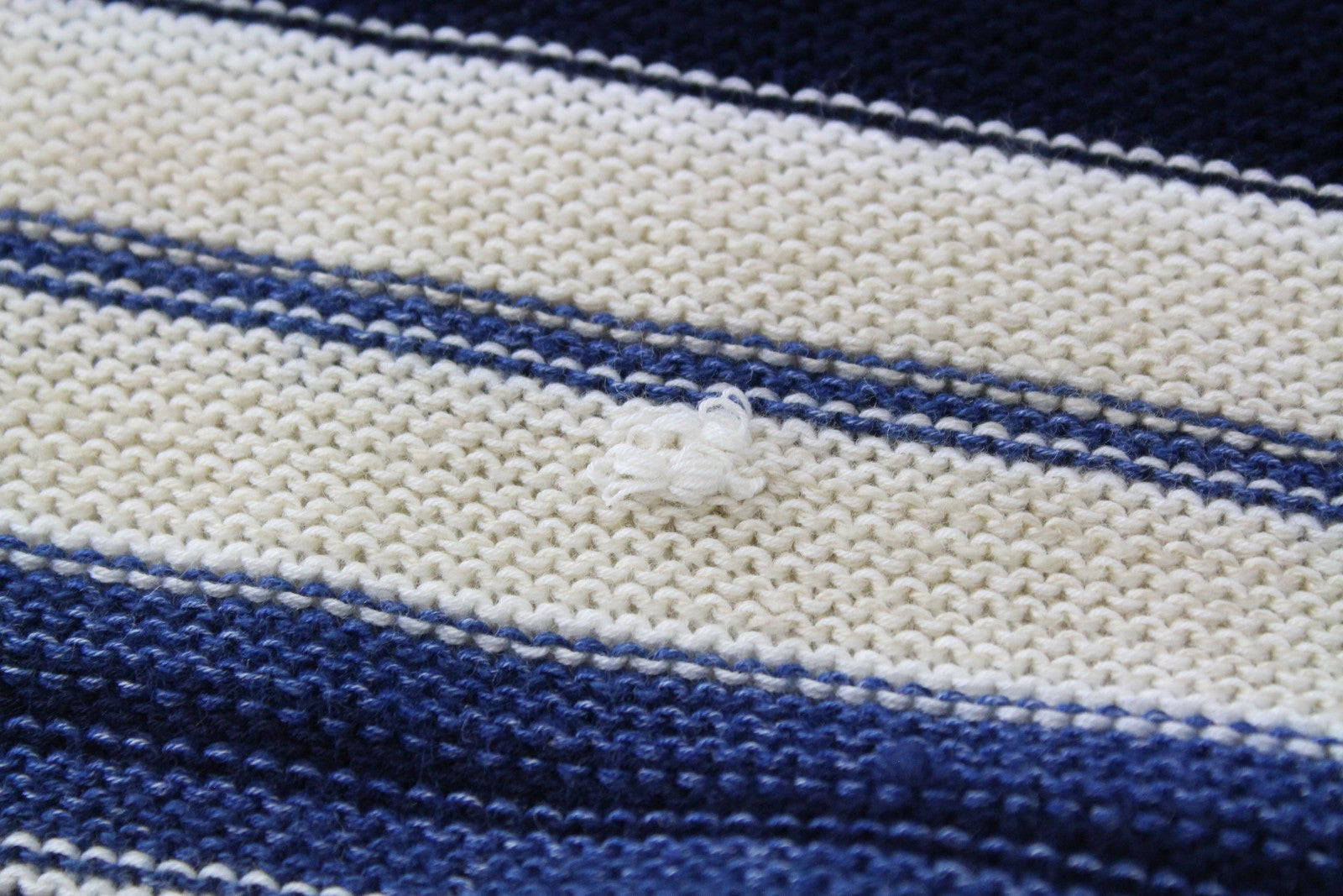 SCOTCH & SODA Ams Couture Men's Striped Linen Blend Pullover Sweatshirt ~S Blue