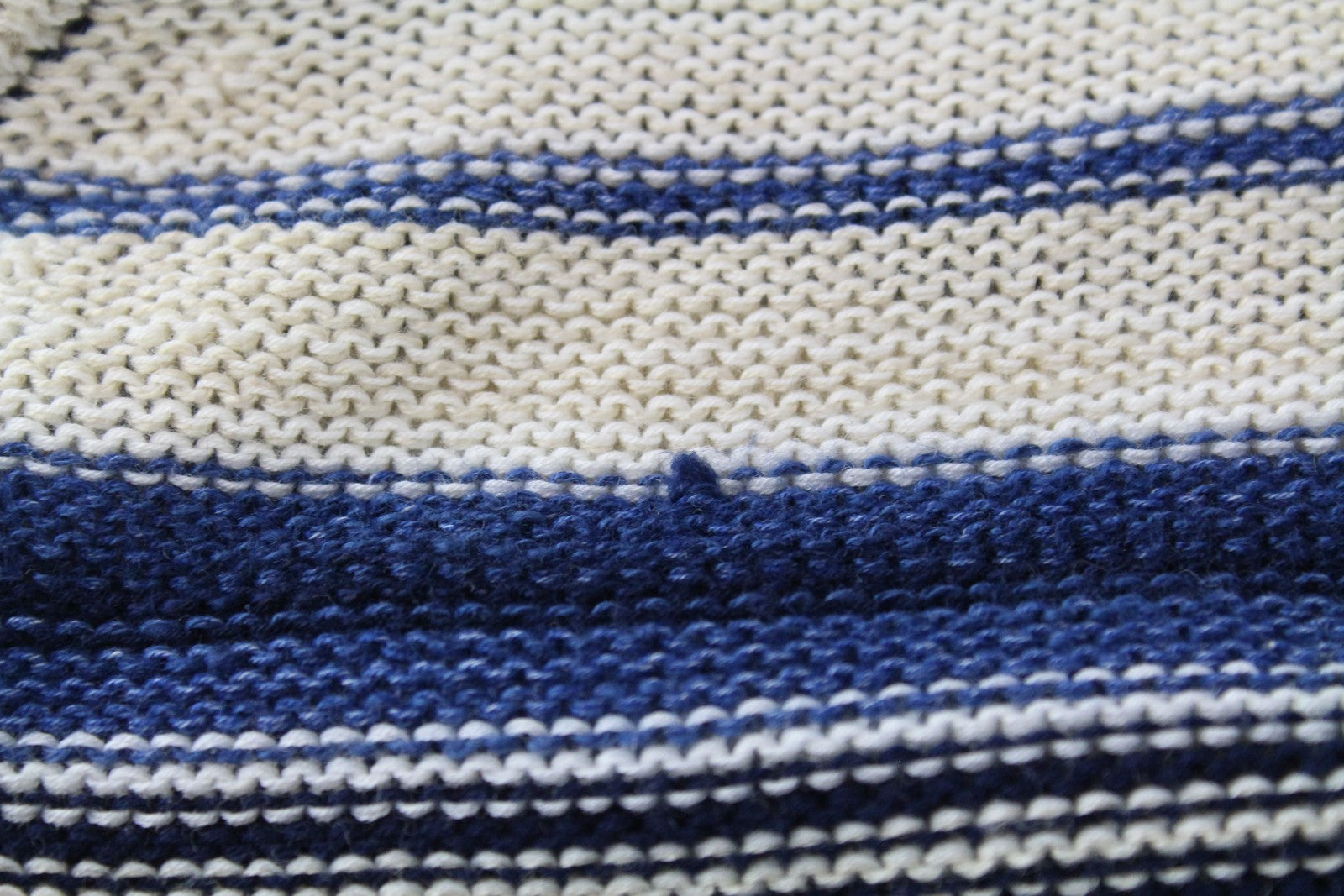 SCOTCH & SODA Ams Couture Men's Striped Linen Blend Pullover Sweatshirt ~S Blue