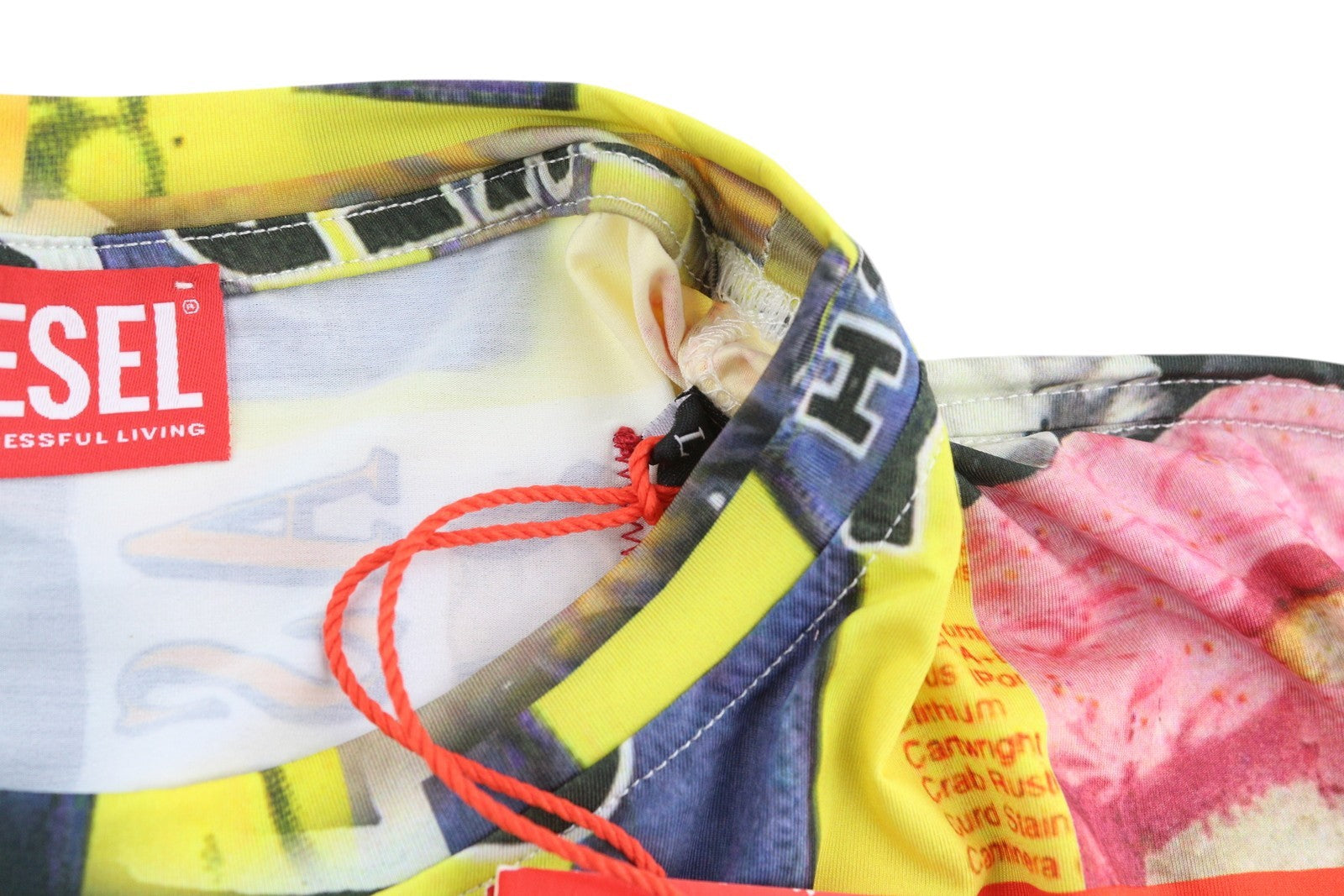 DIESEL Ann45-T-Boxt Men T-Shirt L RRP€125 Colourful Patterned Crew Neck*