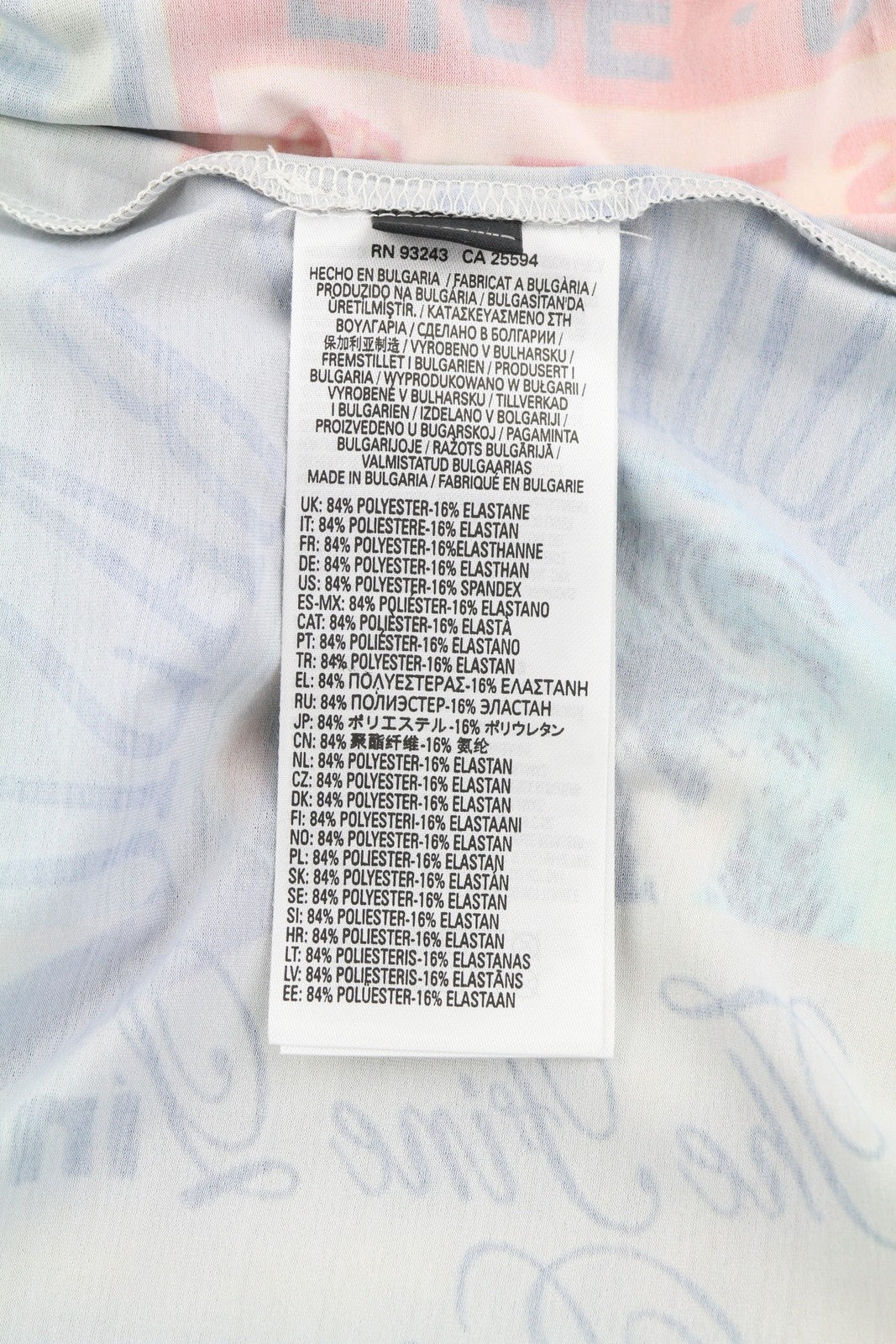 DIESEL Ann45-T-Boxt Men T-Shirt L RRP€125 Colourful Patterned Crew Neck*