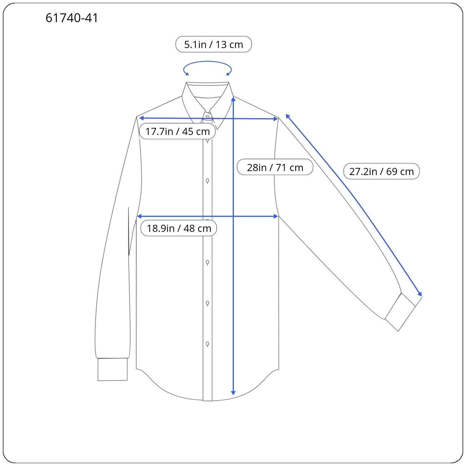 SCOTCH & SODA Ams Couture Men's S Navy Patterned Pure Cotton Long Sleeve Shirt