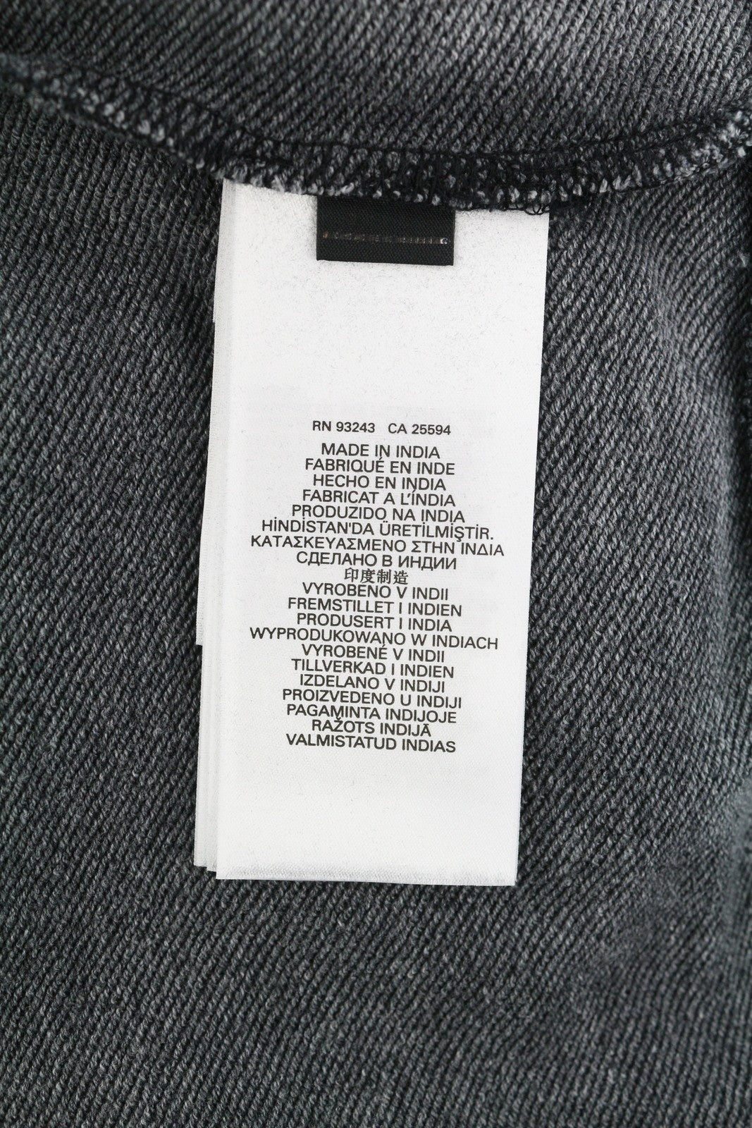 DIESEL S-Ginn-Hood-L1 Men Hoodie 2XL Grey Washed Pullover Kangaroo RRP€250