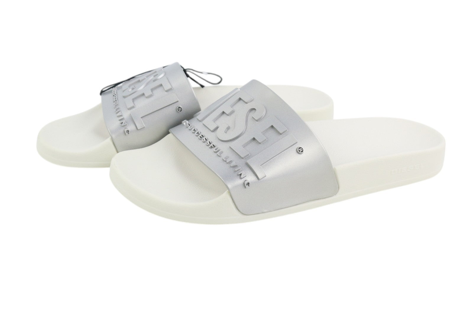 DIESEL Sa-Mayemi Women Sandals EU37 Beach Slippers Open Toe Slide Front Logo