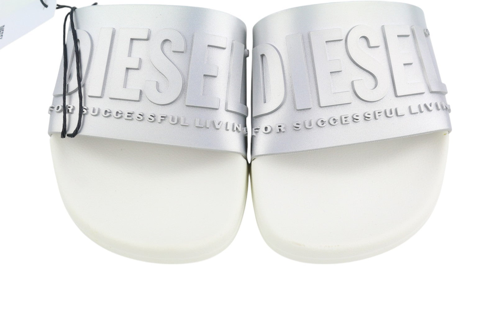 DIESEL Sa-Mayemi Women Sandals EU37 Beach Slippers Open Toe Slide Front Logo