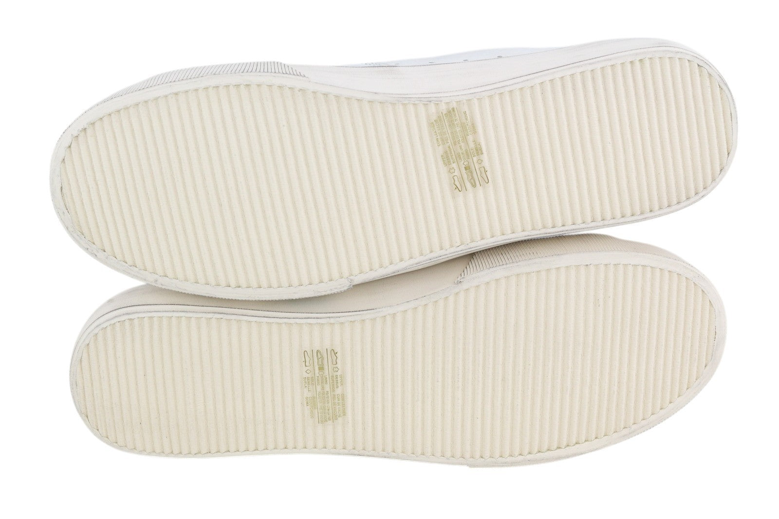 DIESEL S-Mydori Lc Men Sneakers EU46 White Leather Almond Toe Laced RRP€200