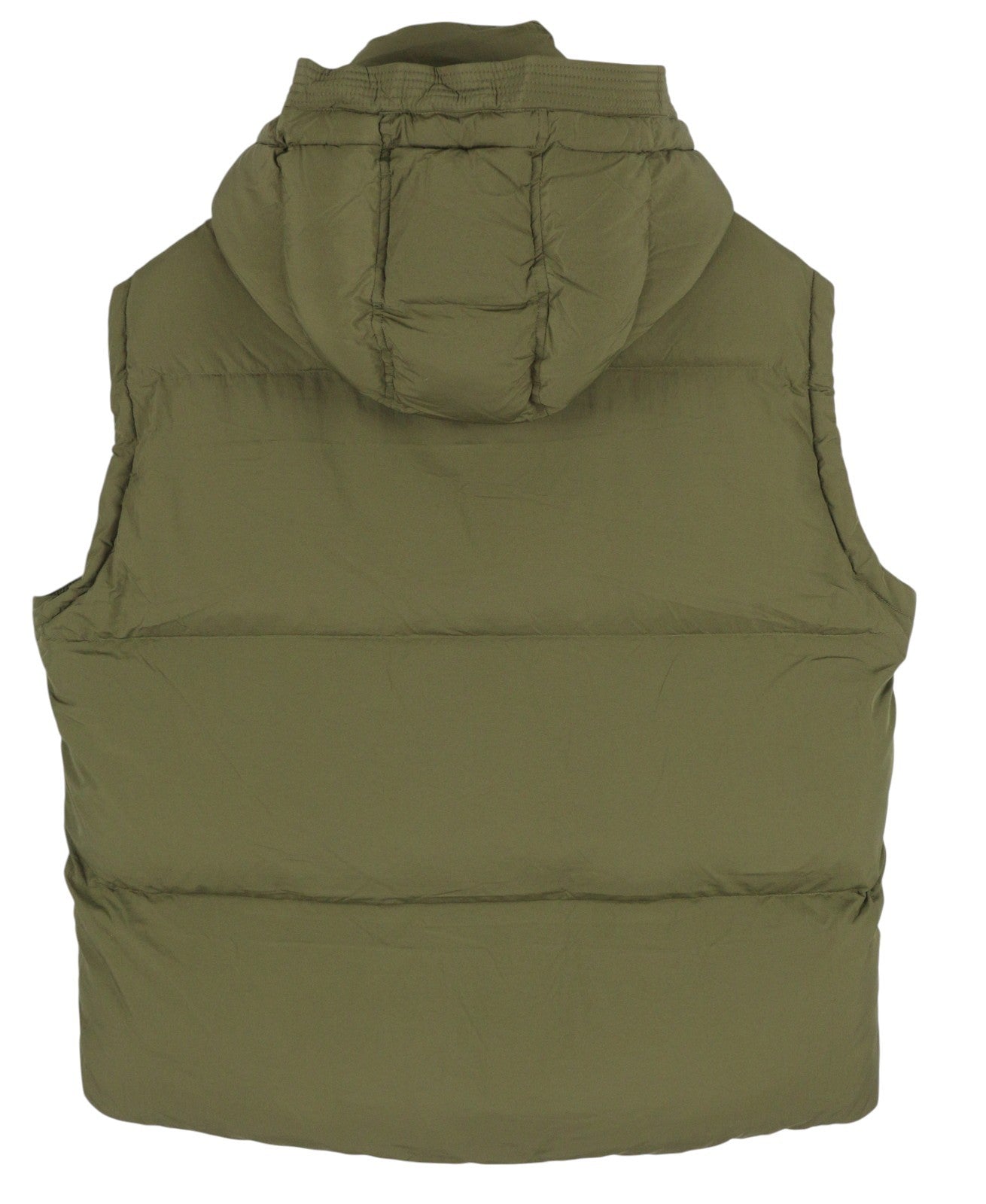 DIESEL W-Rolfys-SL-FD Men Waistcoat 50 L Khaki Removable Hood Insulated RRP€275