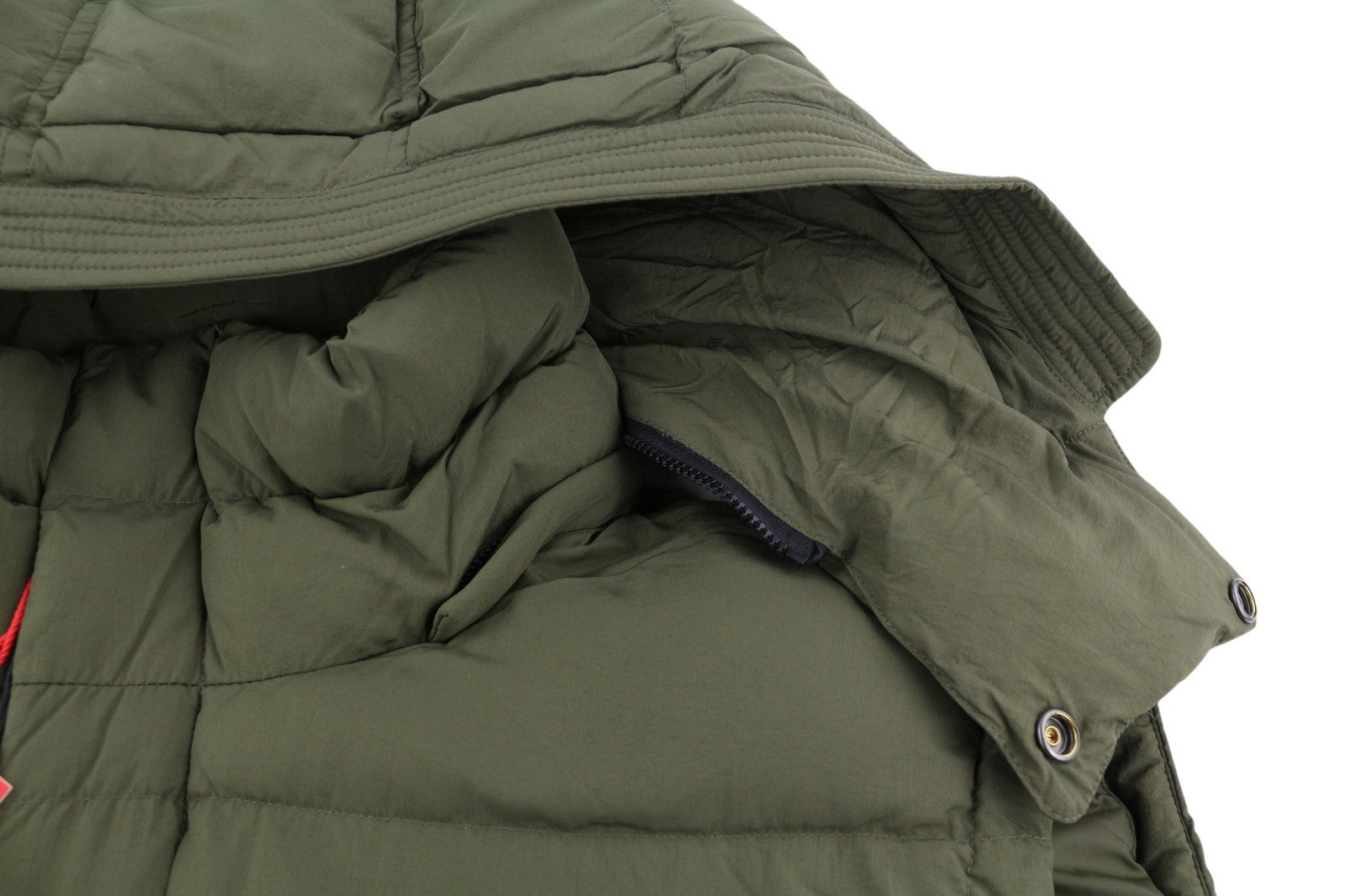 DIESEL W-Rolfys-SL-FD Men Waistcoat 48 M Khaki Removable Hood Insulated RRP€275