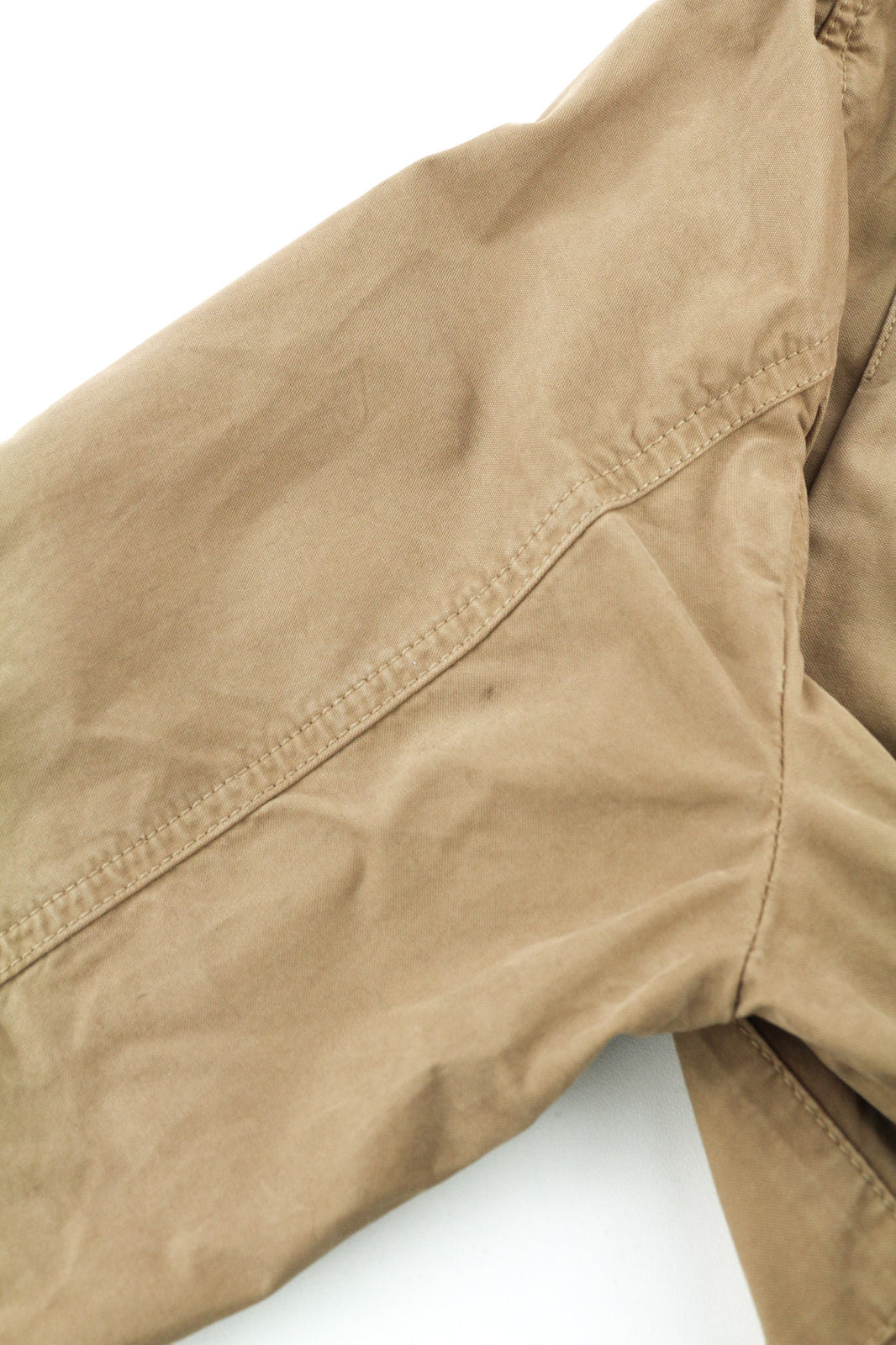 NUDIE JEANS Mick Men Jacket M Brown Patch Pockets Zipper Unlined Zip Cuff Logo