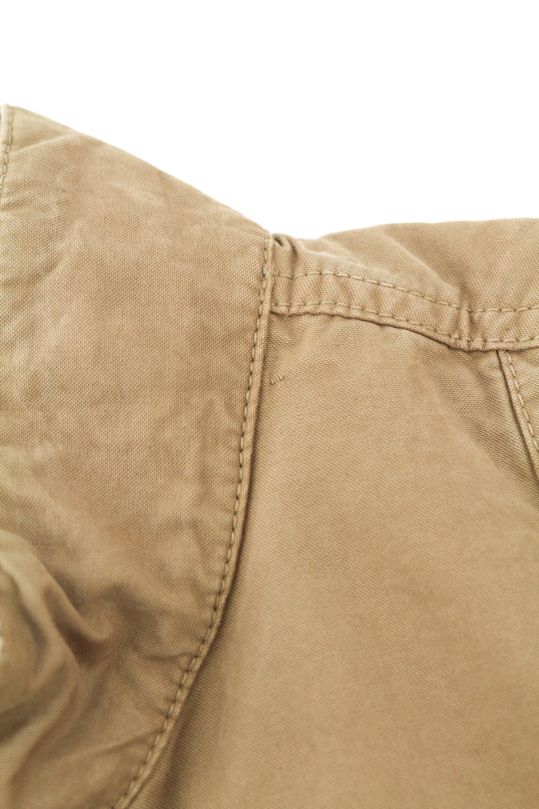 NUDIE JEANS Mick Men Jacket M Brown Patch Pockets Zipper Unlined Zip Cuff Logo