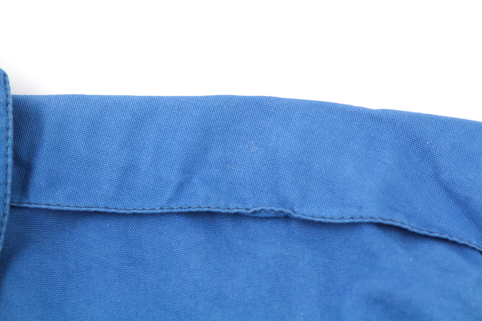 NUDIE JEANS Guado Men Shirt M Spread 1/4 Button Neck Pocket Logo Blue Pullover