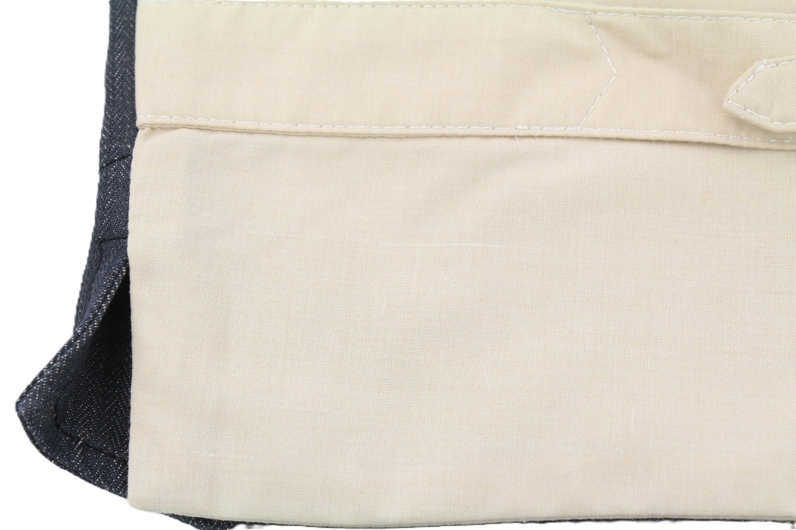 NUDIE JEANS Eino Broken Selvage Men Vest XS Buttoned Lined Patch Pockets Blue