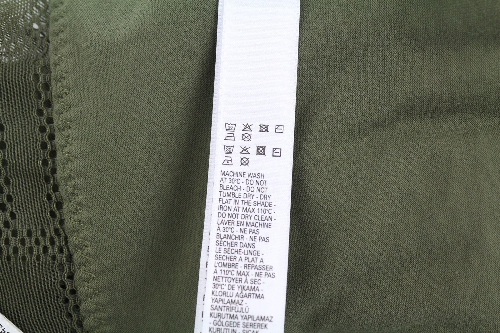 DIESEL Ufby-Bodymesh Uw Women Bodysuit S Khaki Sleeveless V-Neck All Seasons