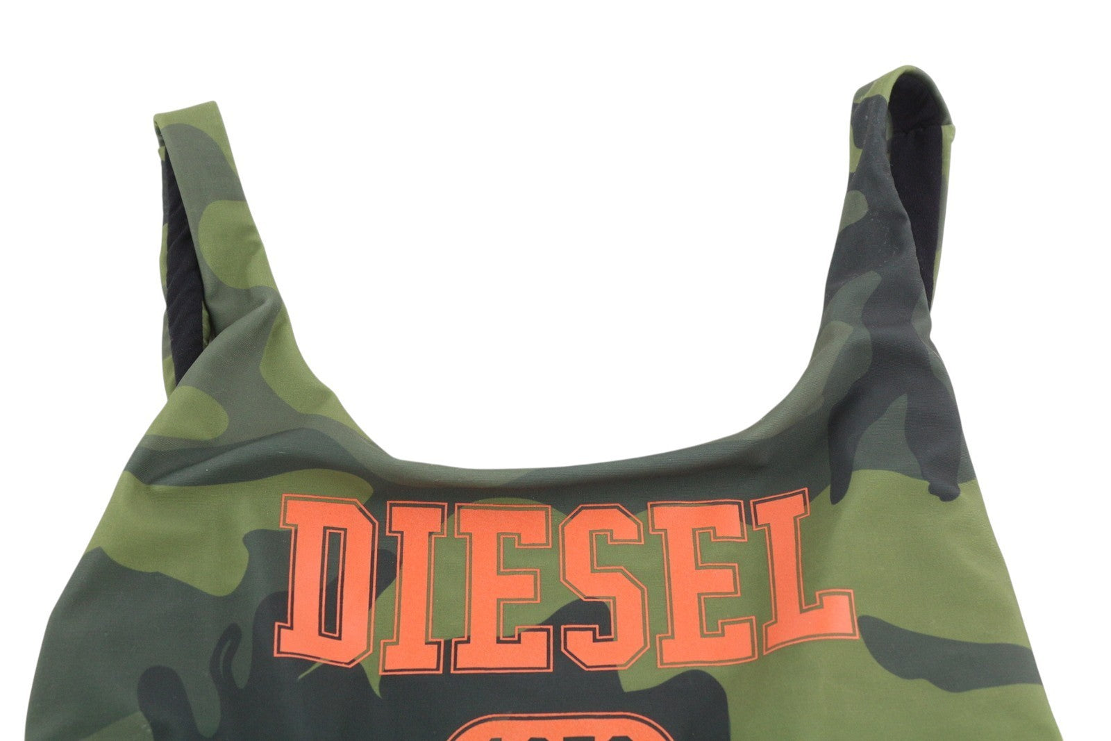 DIESEL Bfsw-Slia Intero Women Swimsuit S Green Camouflage RRP€125 Stretch