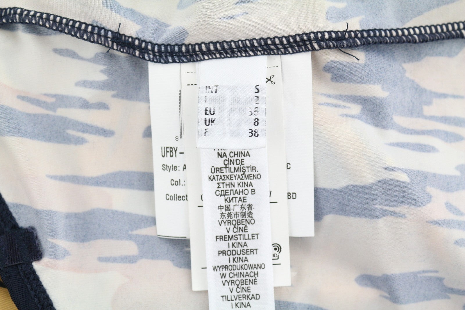 DIESEL Ufby-Kamhalas UW Body Women Bodysuit S Patterned Sleeveless Stretchy Logo