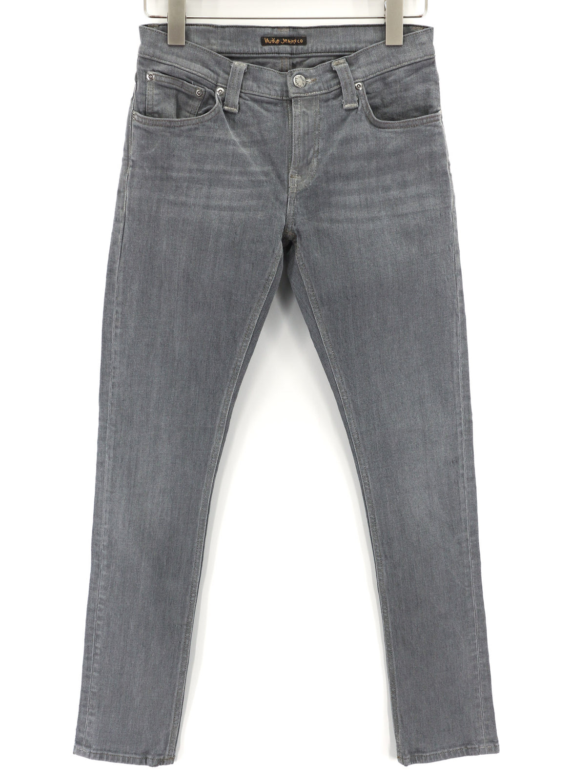 NUDIE JEANS Tight Long John Men Jeans W29/L32 Organic Charcoal Washed Slim Fit