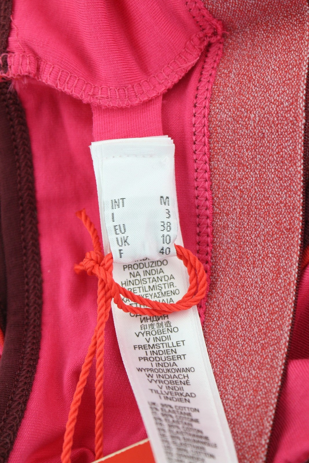 DIESEL Ufsb-Mileys Women Sports Bra M Pink Sleeveless Round Neck Stretchy Logo