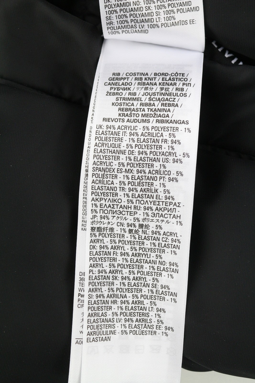 DIESEL W-Jupiter Men Jacket L Black Reversible Shiny Look Logo Insulated RRP€495