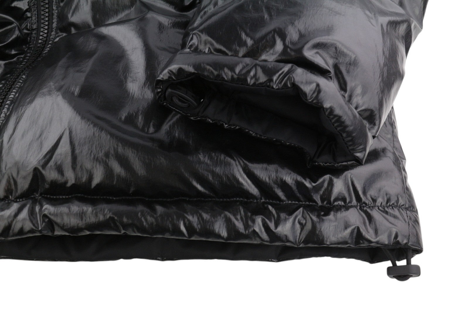 DIESEL W-Jupiter Men Jacket L Black Reversible Shiny Look Logo Insulated RRP€495