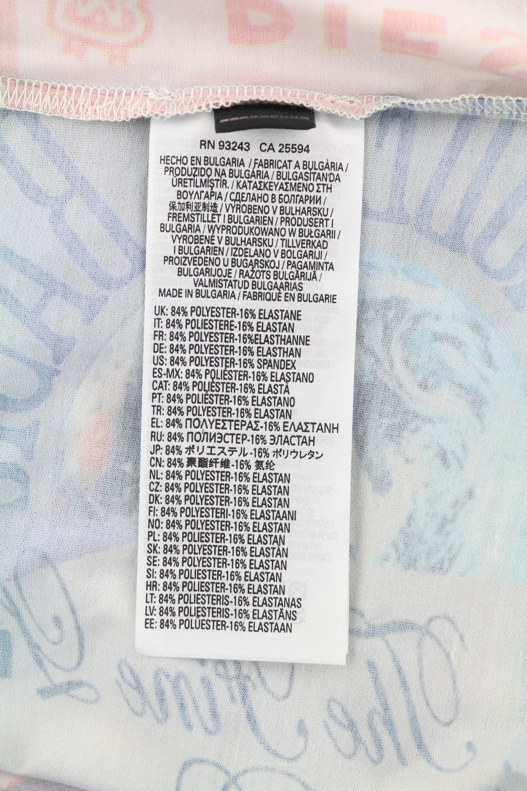 DIESEL Ann45-T-Boxt Men T-Shirt L RRP€125 Colourful Patterned Crew Neck