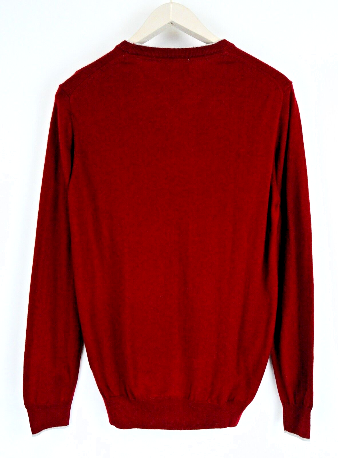 HARMONT & BLAINE Men M Red Wool Blend Long Sleeve Knitted Pullover
