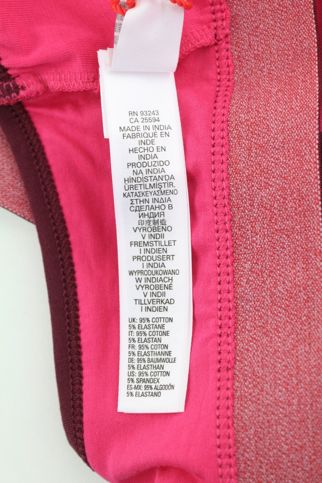 DIESEL Ufsb-Mileys Women Sports Bra L Pink Sleeveless Round Neck Stretch Logo