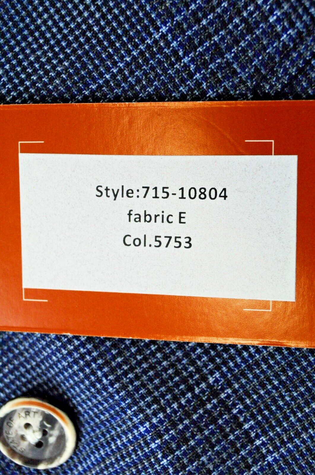 STATE OF ART Men L Blue Checked Single-Breasted Blazer Notch Collar