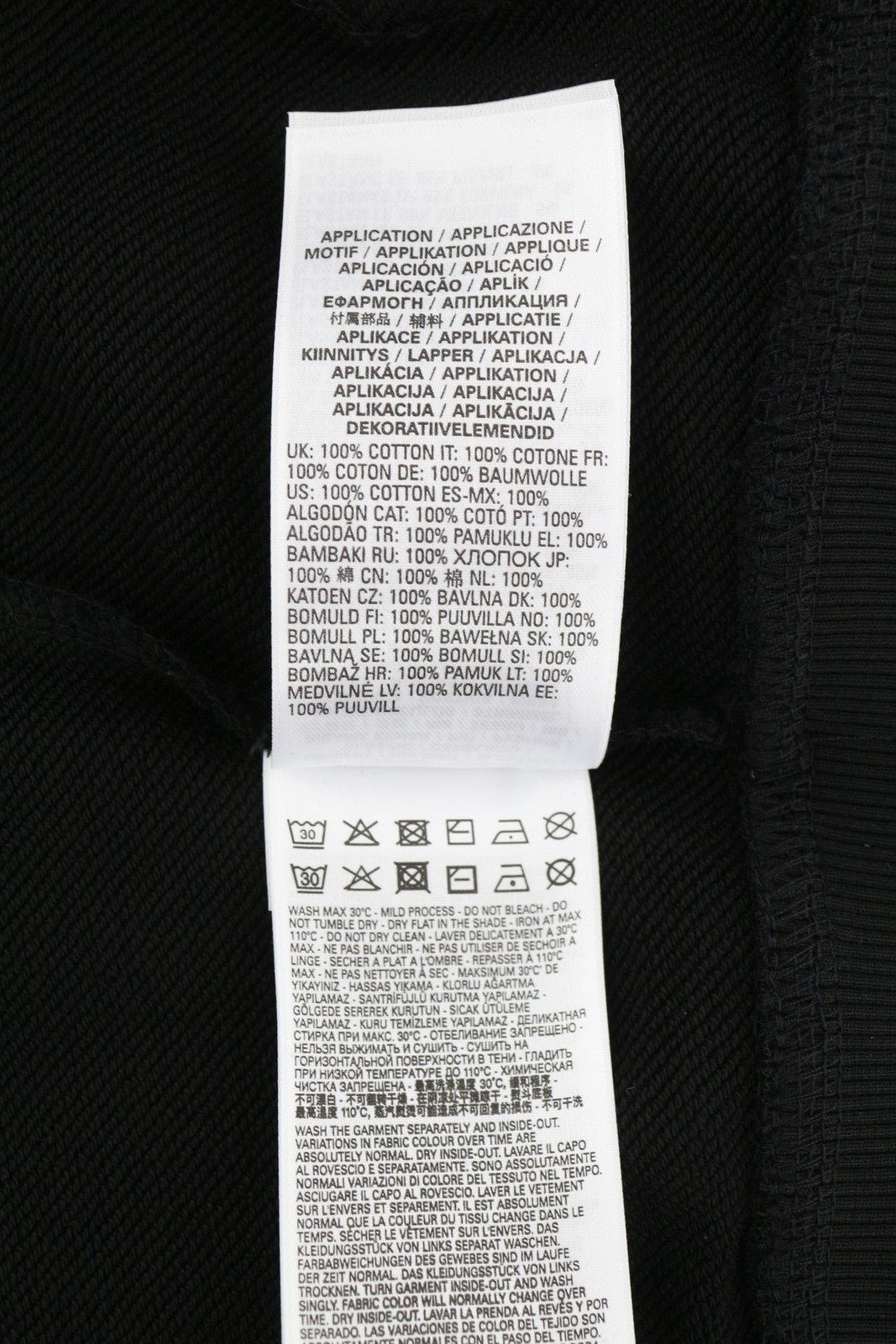 DIESEL S-Ginn-Hood-Zip-Div Men Hoodie XL Black Full Zip Cotton Pockets RRP€185