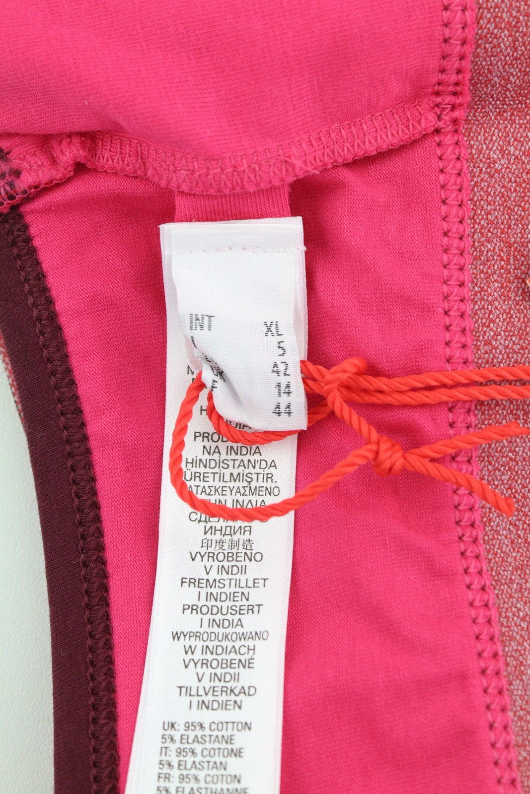 DIESEL Ufsb-Mileys Women Sports Bra XL Pink Sleeveless Round Neck Stretchy Logo