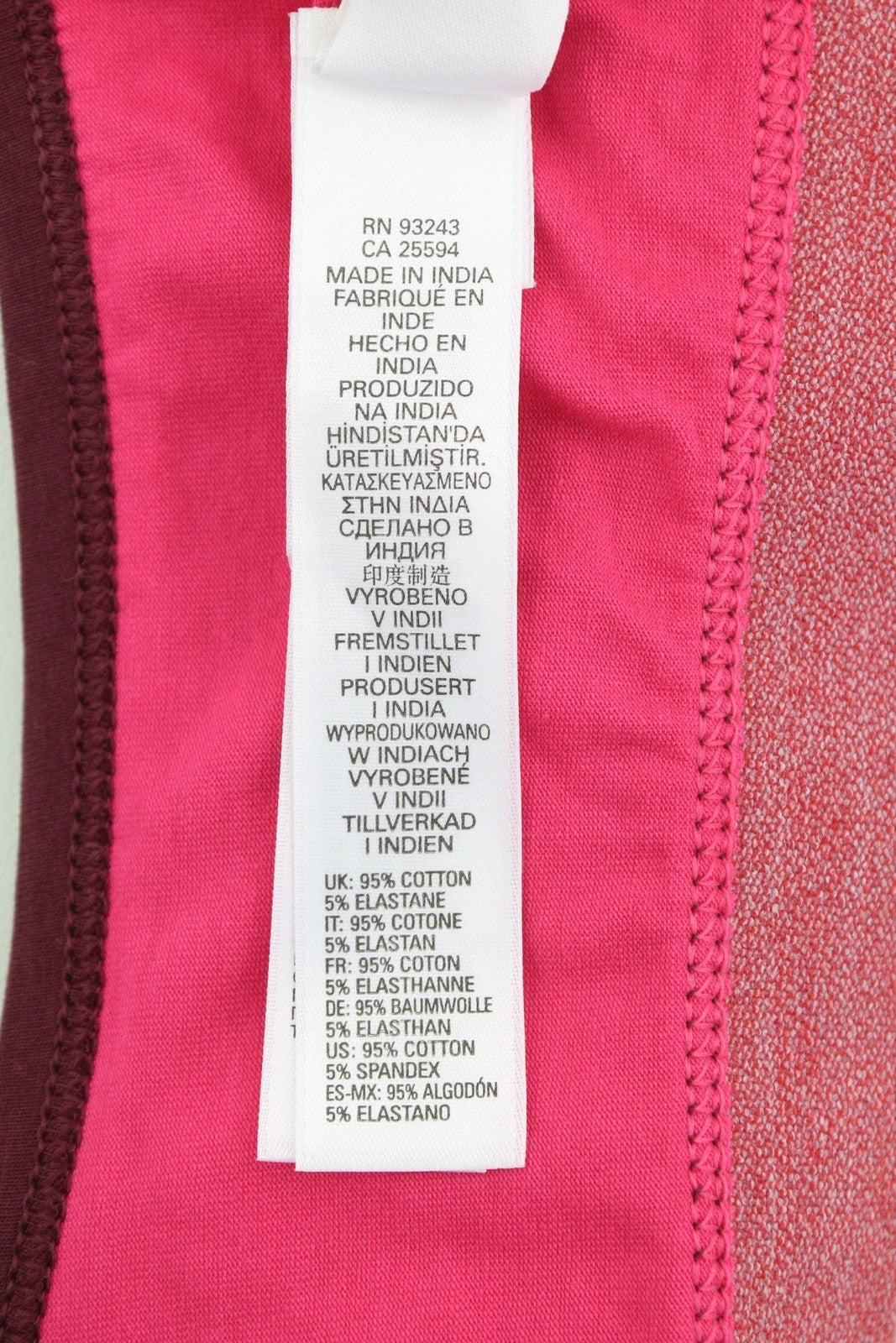 DIESEL Ufsb-Mileys Women Sports Bra XL Pink Sleeveless Round Neck Stretchy Logo