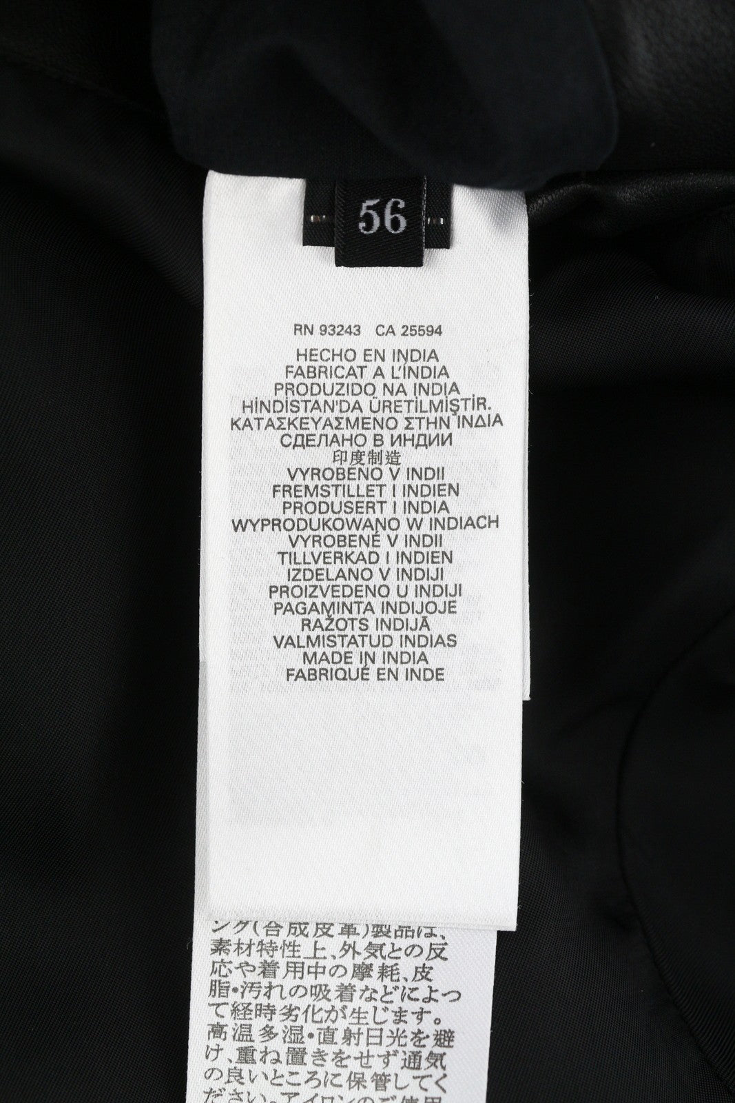 DIESEL L-Metalo Men Jacket 56 Black Sheepskin Leather Full Zip Logo RRP€795