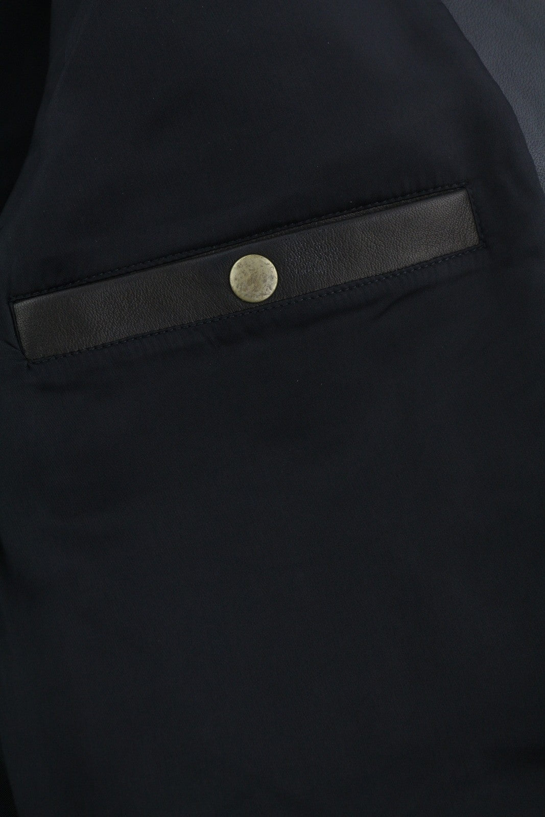 DIESEL L-Metalo Men Jacket 56 Black Sheepskin Leather Full Zip Logo RRP€795