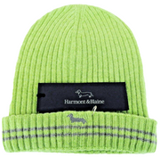 HARMONT & BLAINE Men OS Green Wool Knitted Logo Beanie Hat Unisex