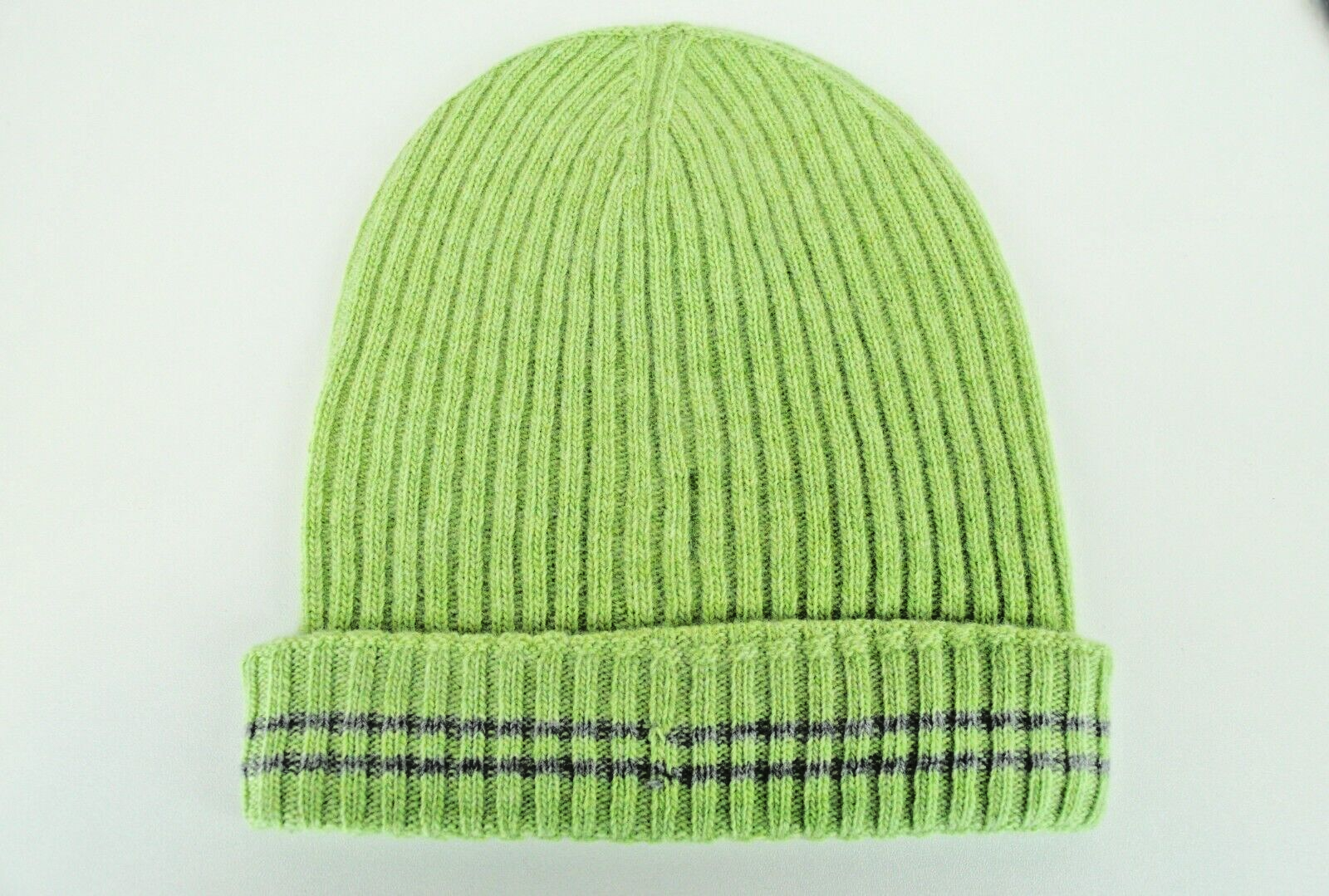 HARMONT & BLAINE Men OS Green Wool Knitted Logo Beanie Hat Unisex