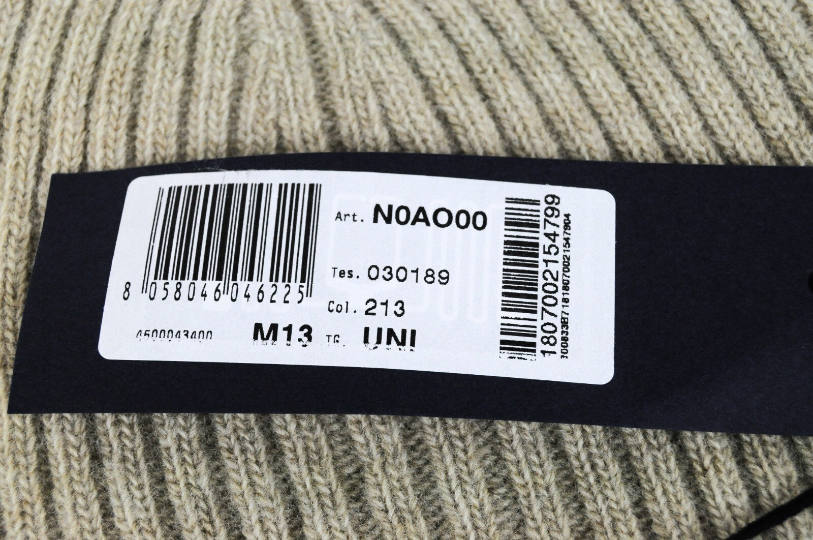 HARMONT & BLAINE Men OS Brown Wool Knitted Logo Beanie Hat Unisex