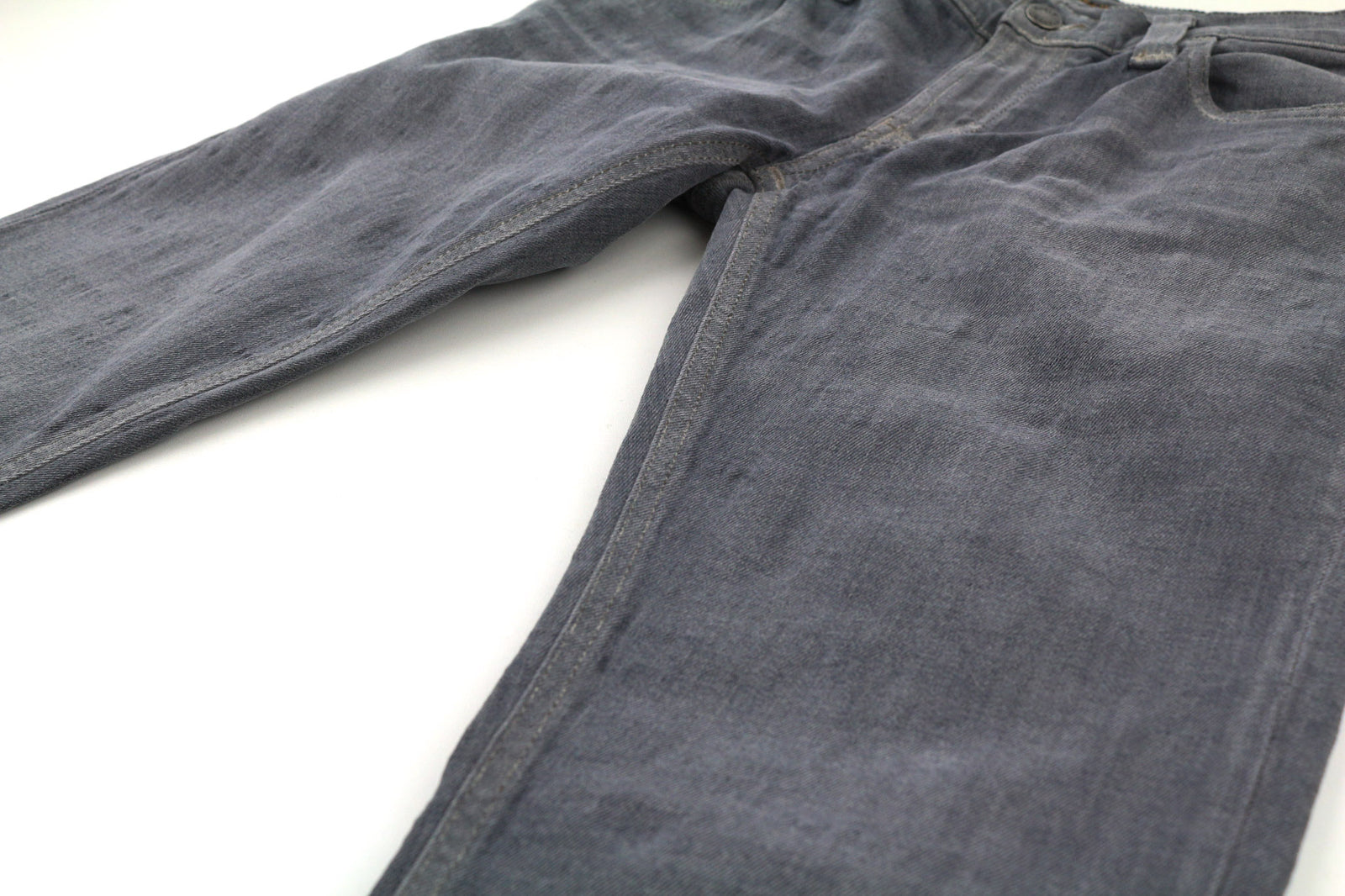 NUDIE JEANS Tight Long John Men Jeans W30/L34 Organic Charcoal Slim Fit Zipper