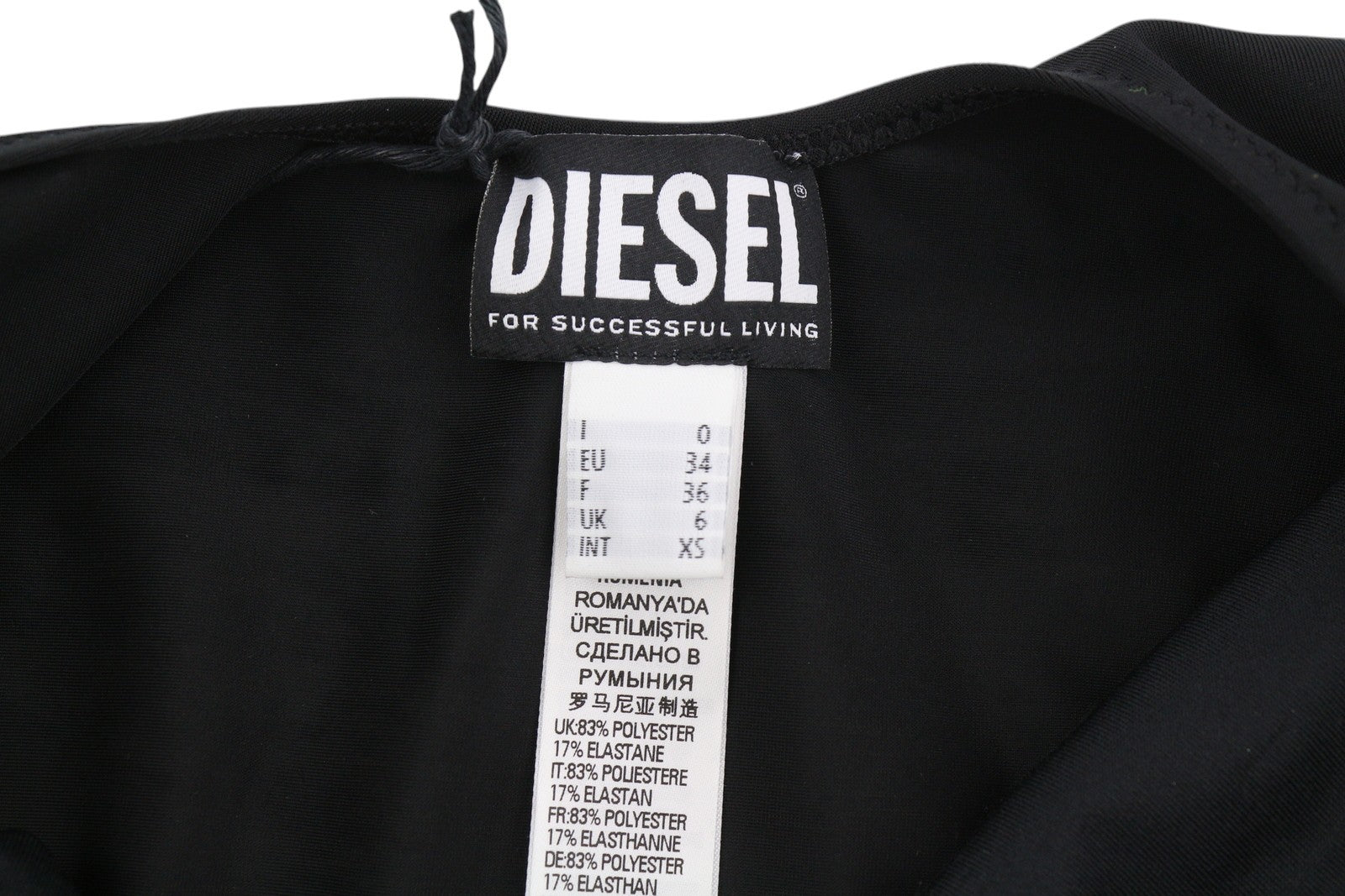 DIESEL X COCA-COLA Flamnew Women Swimsuit XS One Piece Stretch Black RRP€100