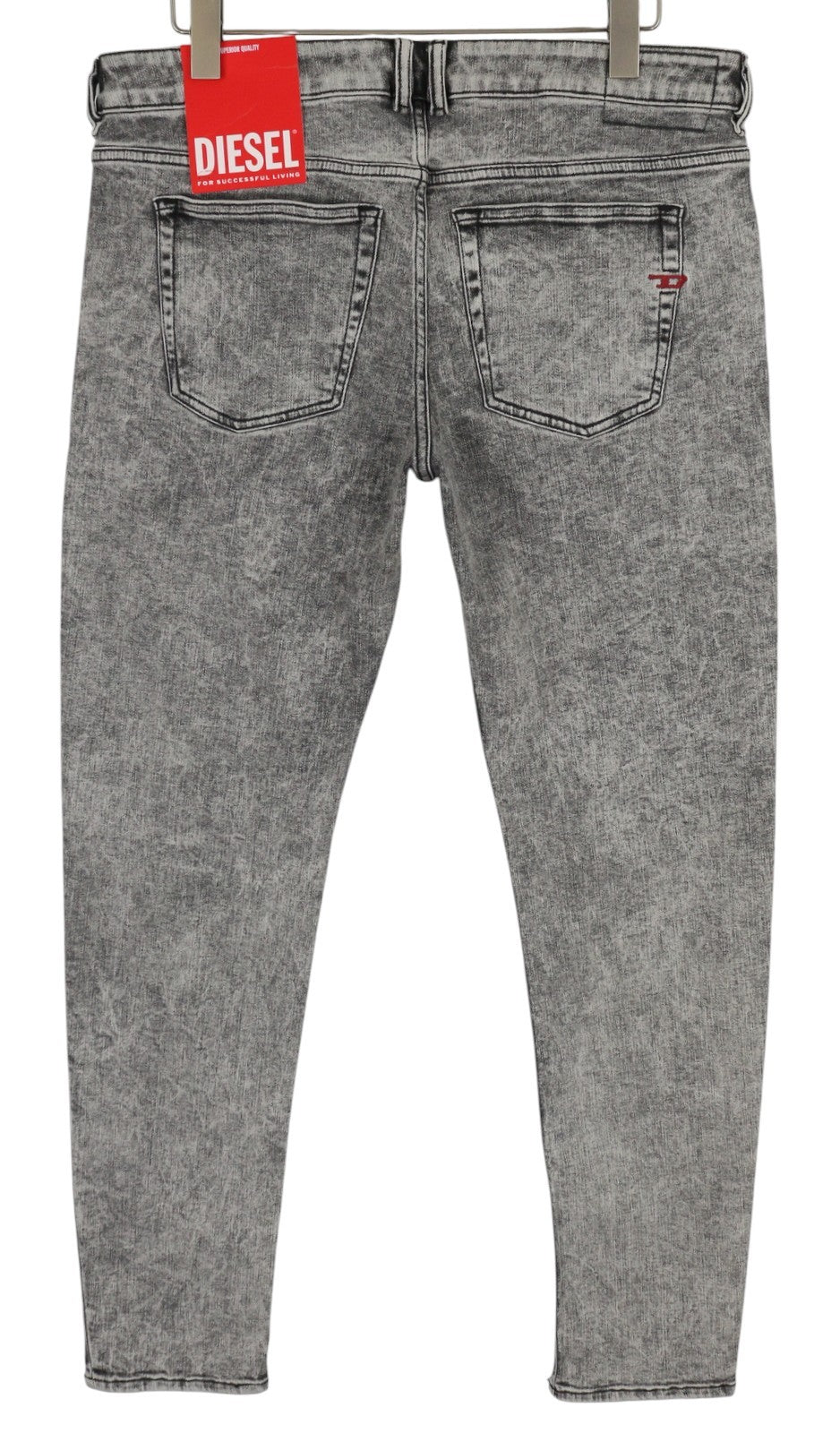 DIESEL 1979 Sleenker 09D89 Men Jeans W32/L34 Stretch Skinny Fit Grey RRP€195